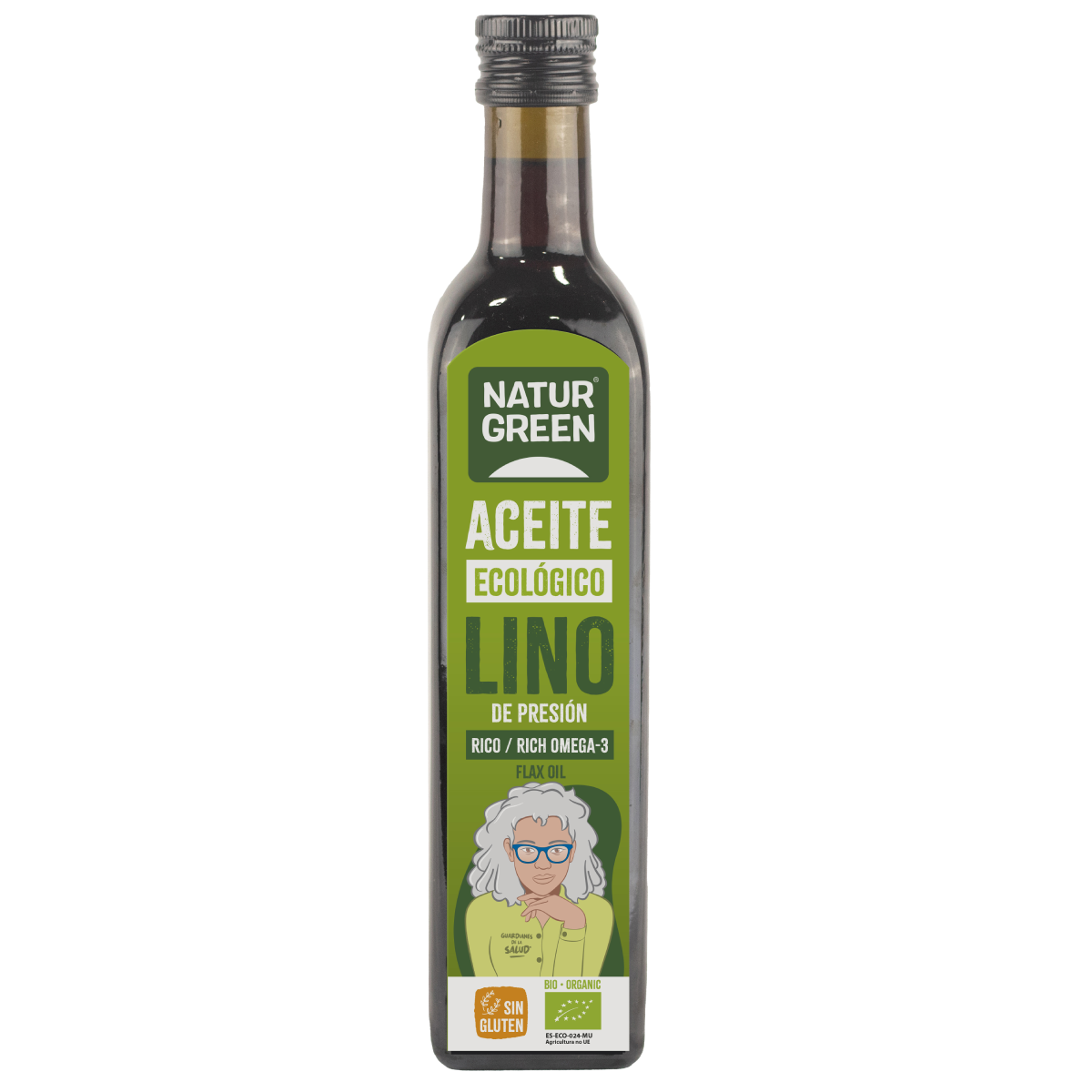 Biologische lijnzaadolie NaturGreen 500 ml