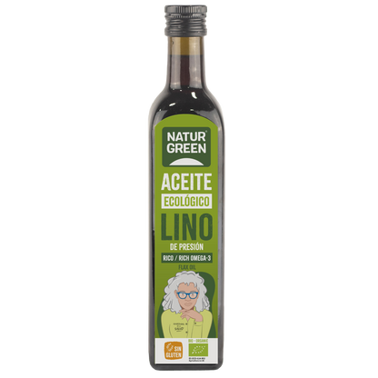 Biologische lijnzaadolie NaturGreen 500 ml