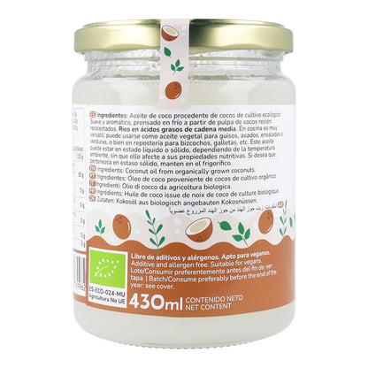 FBA Aceite de coco ECO Planeta Huerto 430 ml
