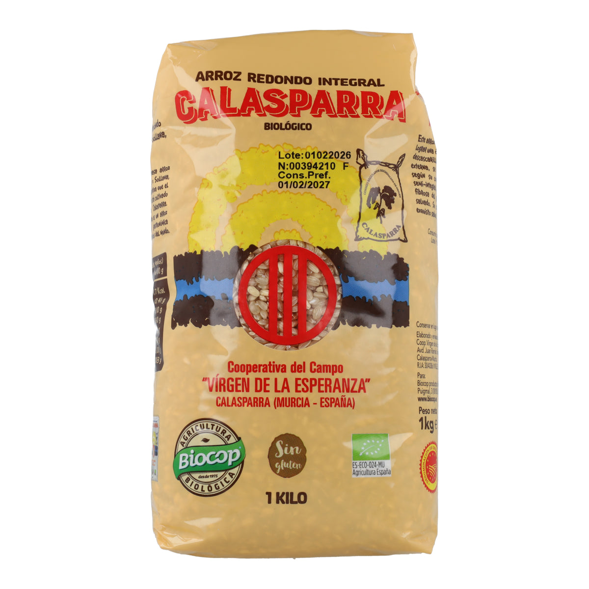 Biologische Calasparra-volkorenrijst Biocop 1 kg