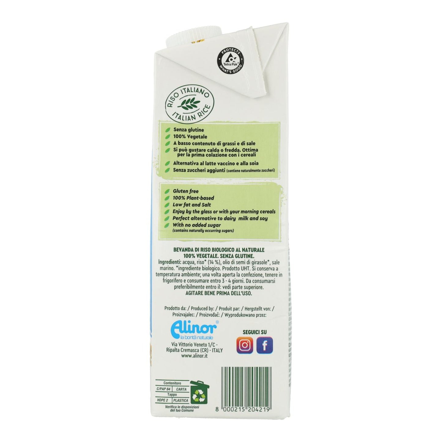 Bebida de Arroz BIO Vitariz 1 L