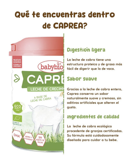 Pack 2x Leche de Cabra BIO Caprea 3 Babybio 800 g