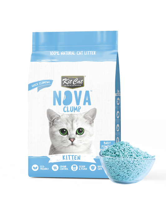 Kit Cat Arena Eco SoyaClump - Kitten Baby Powder 7 L Kattenbakvulling