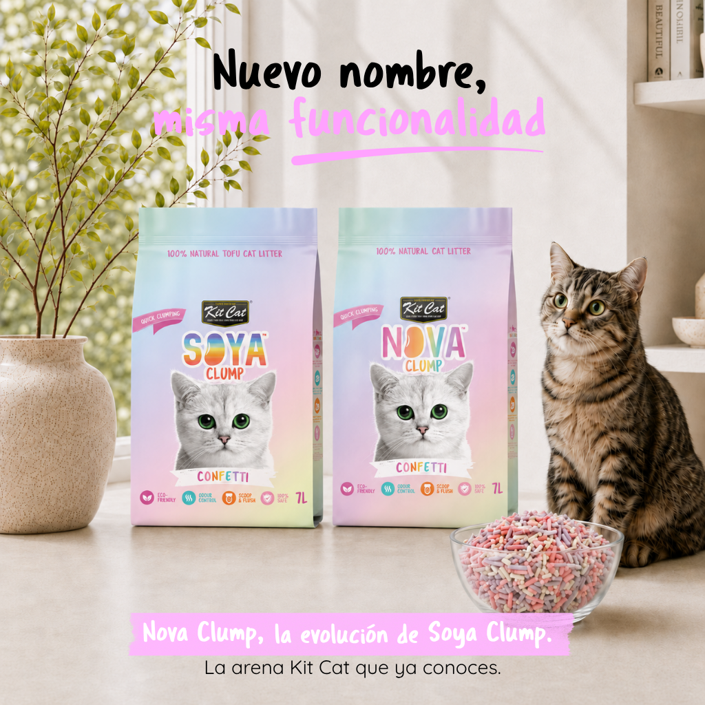 Kit Cat Arena Eco SoyaClump - Confetti 7 L Kattenbakvulling
