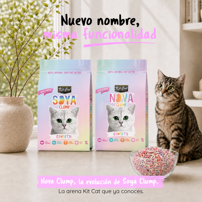 Kit Cat Arena Eco SoyaClump - Confetti 7 L Kattenbakvulling