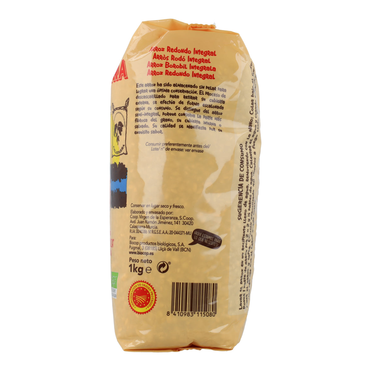 Biologische Calasparra-volkorenrijst Biocop 1 kg