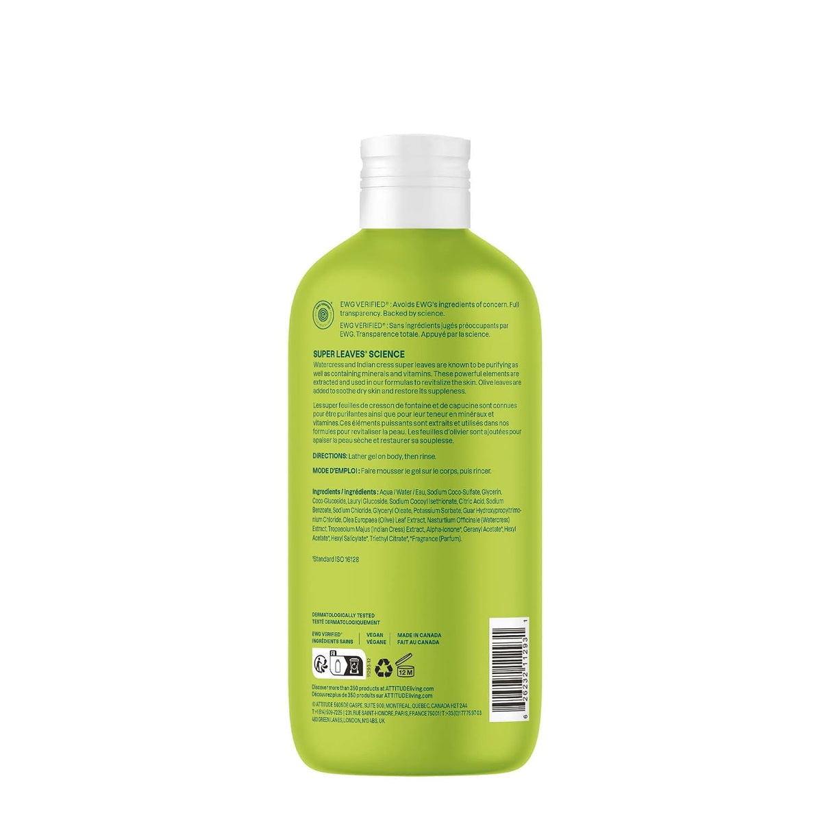 Super leaves Kalmerende douchegel Olive Leaves 473 ml