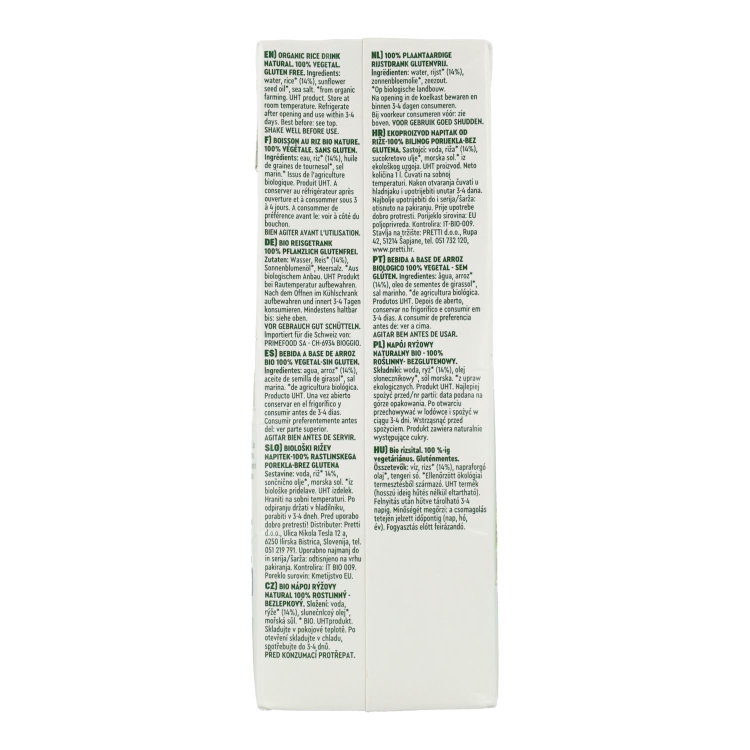 Bebida de Arroz BIO Vitariz 1 L