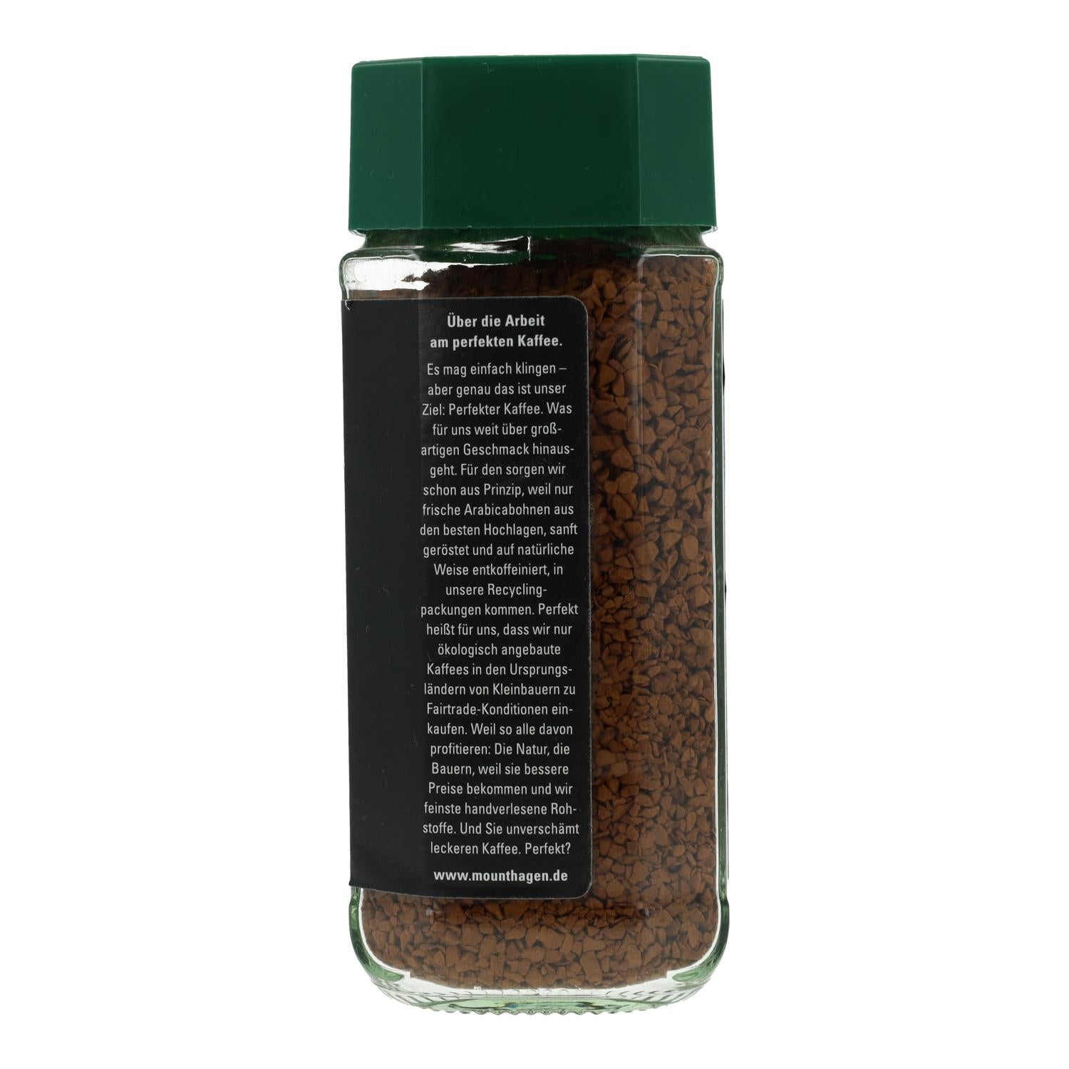 Café Comercio Justo Liofilizado Descafeinado Arábica BIO Mount Hagen 100g