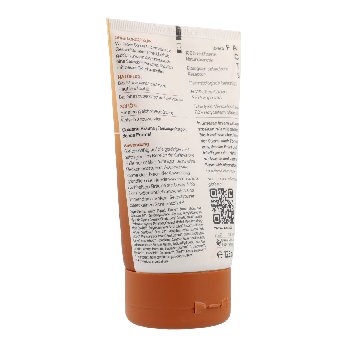 Zelfbruinende lotion Lavera 125 ml