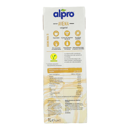 Bebida de Avena Barista sin gluten Alpro 1 Litro