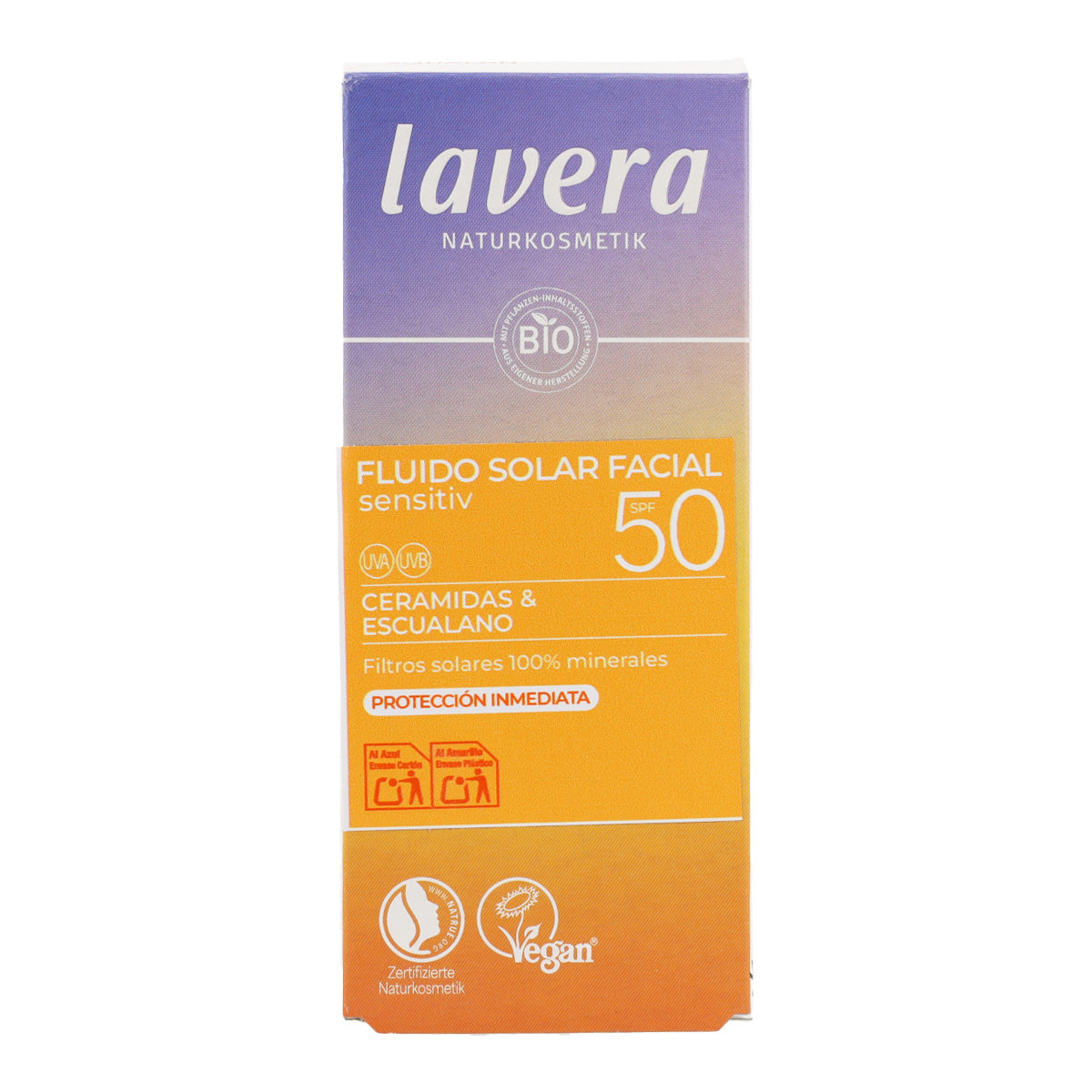 Zonnebrandcrème voor het gezicht SPF50 Lavera 40 ml