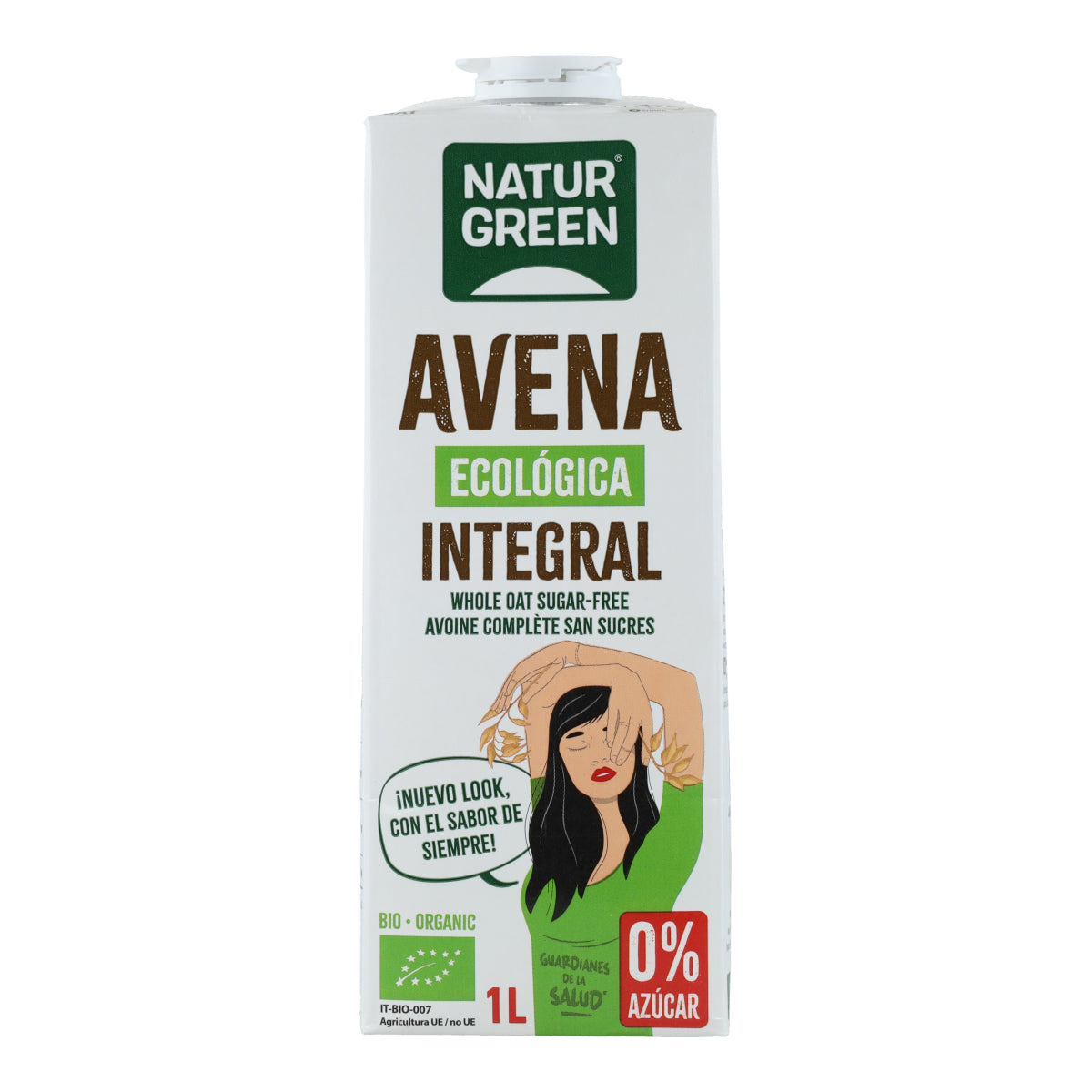 Biologische haverdrank 0% suiker NaturGreen 1 l