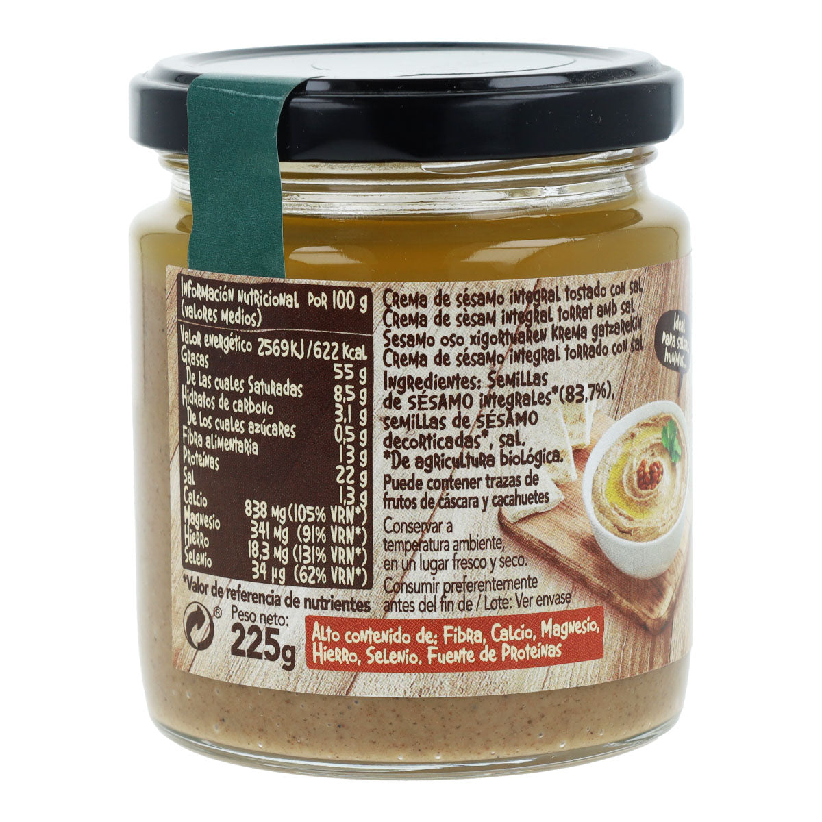 Biocop geroosterde volkoren tahin met zout 225 g