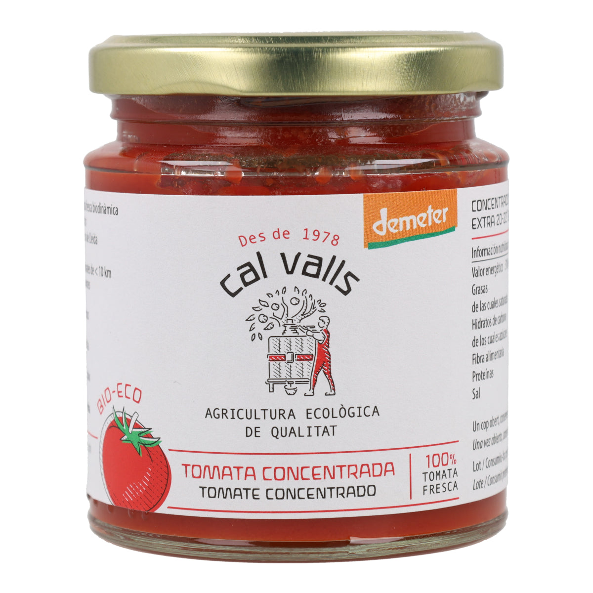 Tomatenconcentraat ECO Cal Valls, 250 g