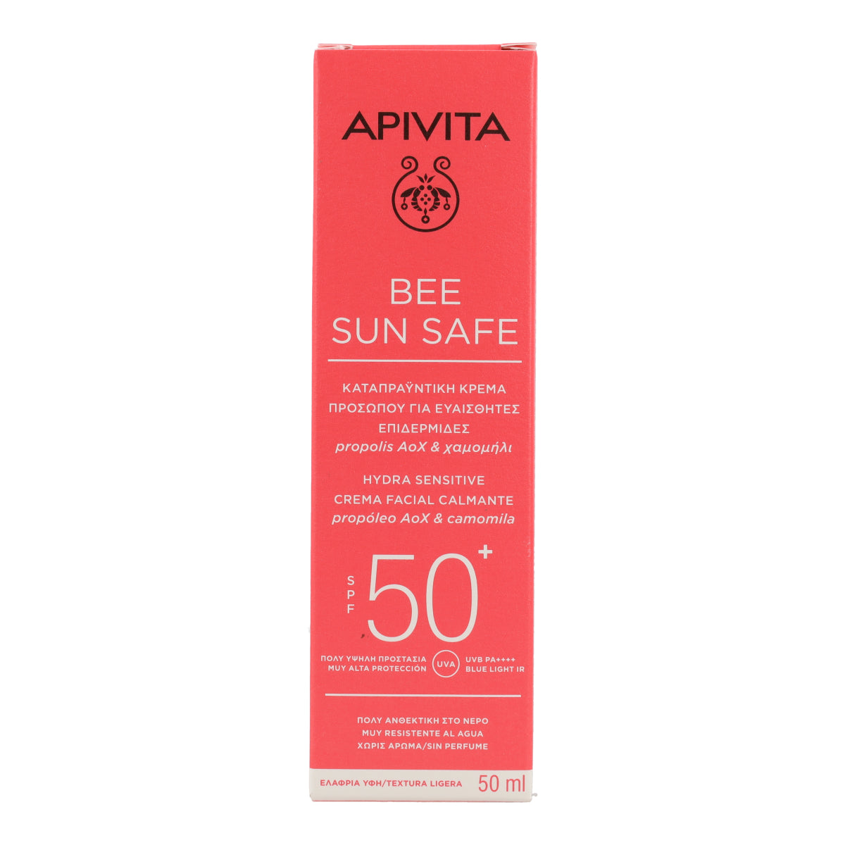 Verzachtende zonnecrème Hydra Sensitive SPF50 Apivita 50 ml