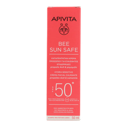 Verzachtende zonnecrème Hydra Sensitive SPF50 Apivita 50 ml