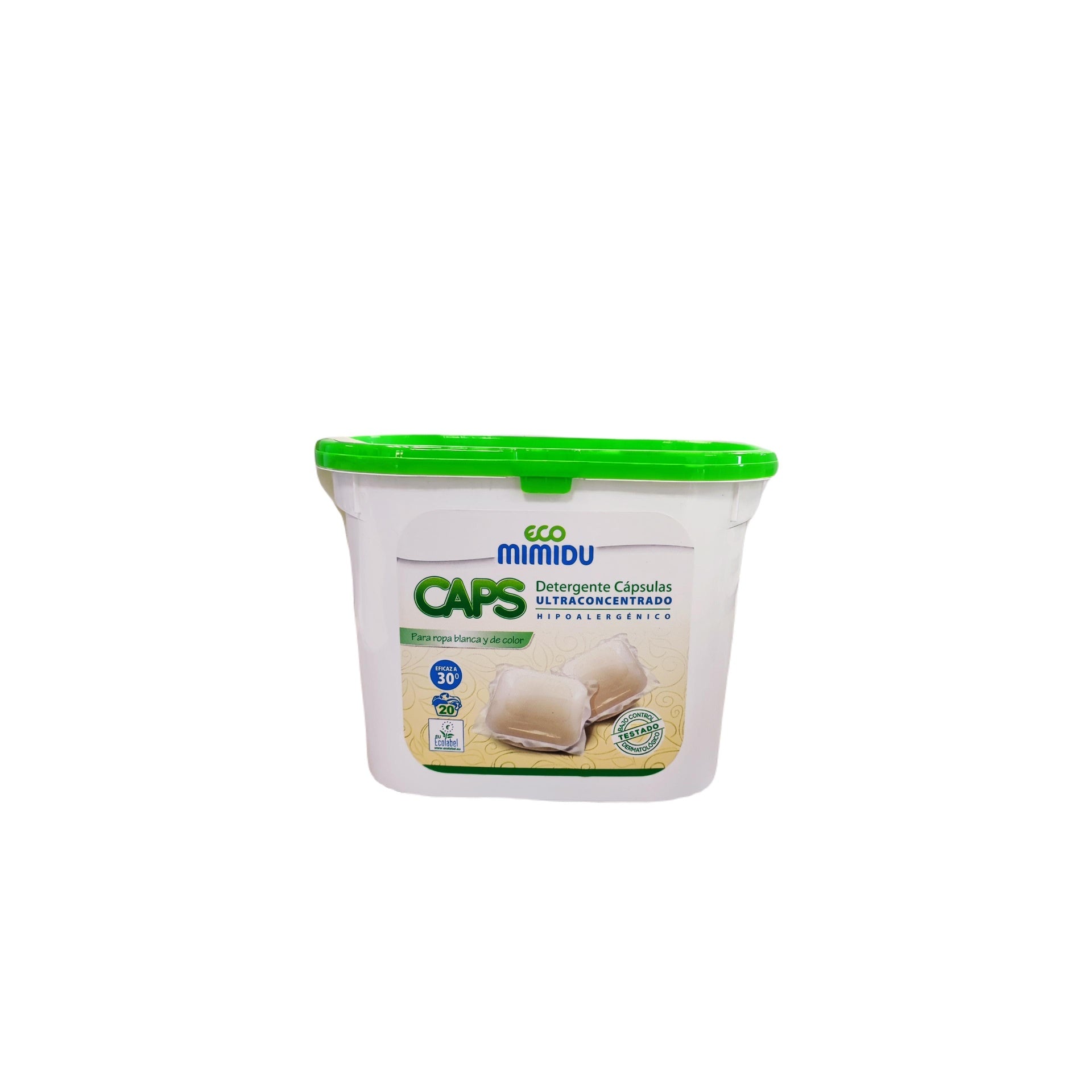 Detergente cápsulas Ultraconcentrado Mimidu ECO 20 dosis
