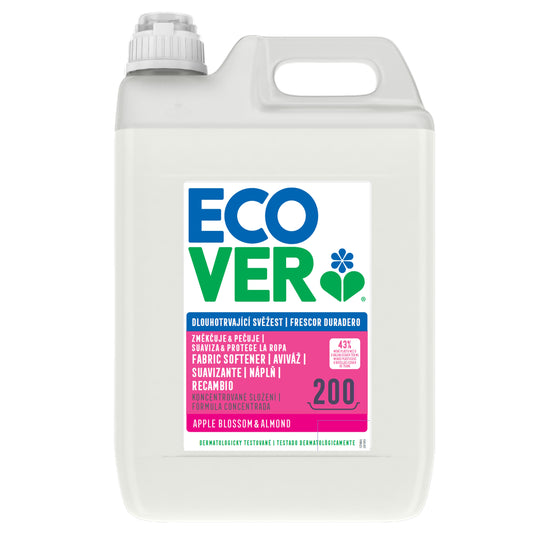 Wasverzachter Ecover met appelbloesem en amandel 5 l