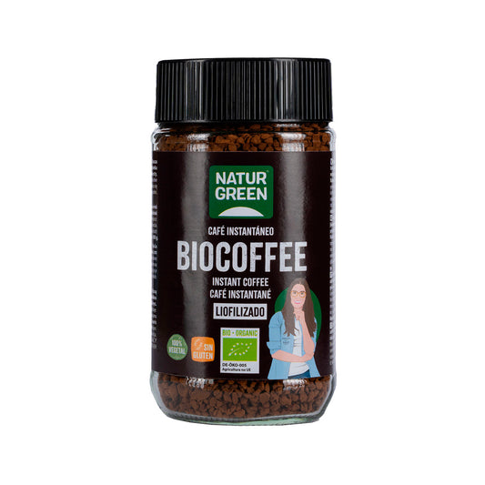 Biocofee Ecologische oploskoffie Naturgreen 100 g