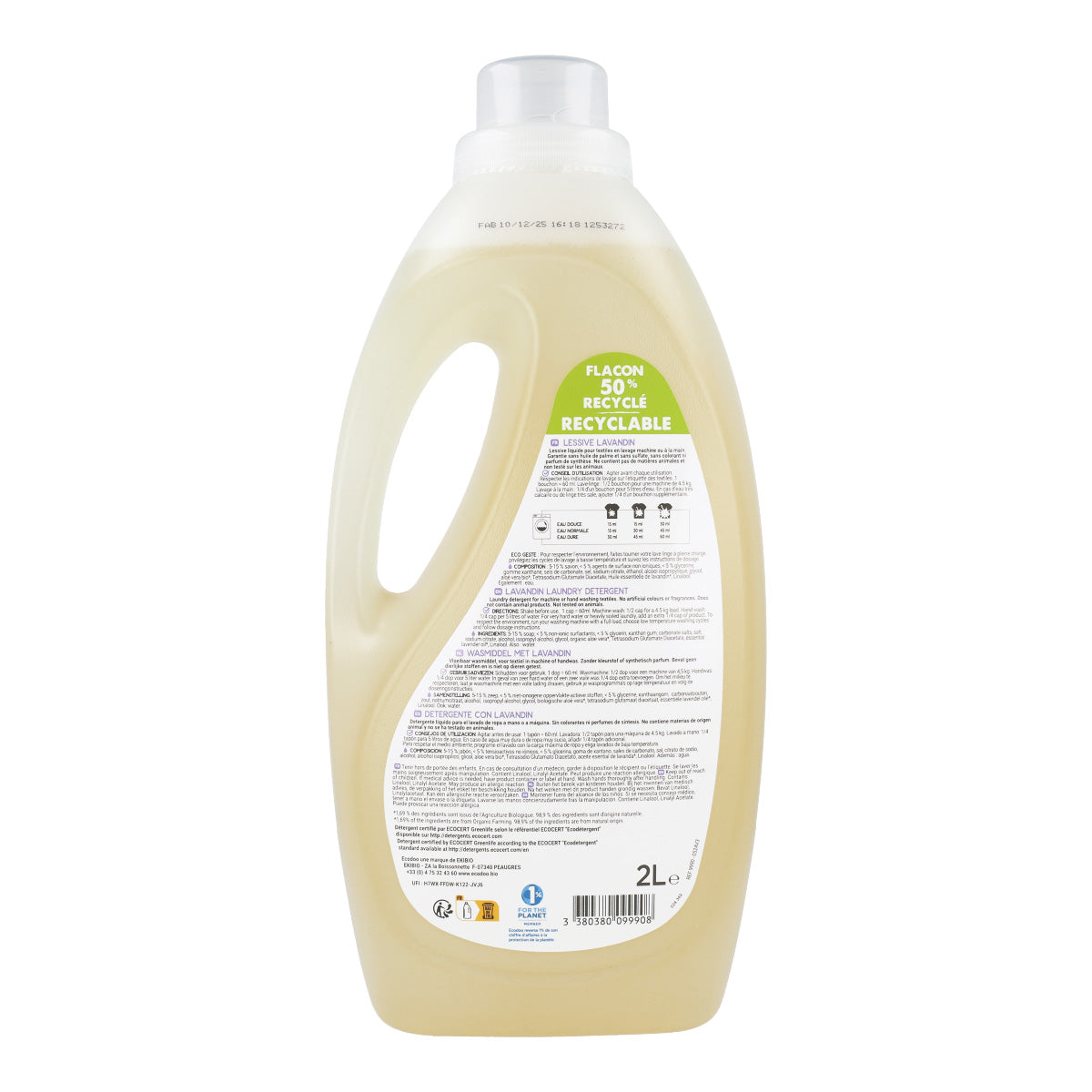 Vloeibaar wasmiddel Lavandín Ecodoo 2 l