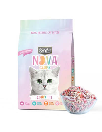 Kit Cat Arena Eco SoyaClump - Confetti 7 L Kattenbakvulling