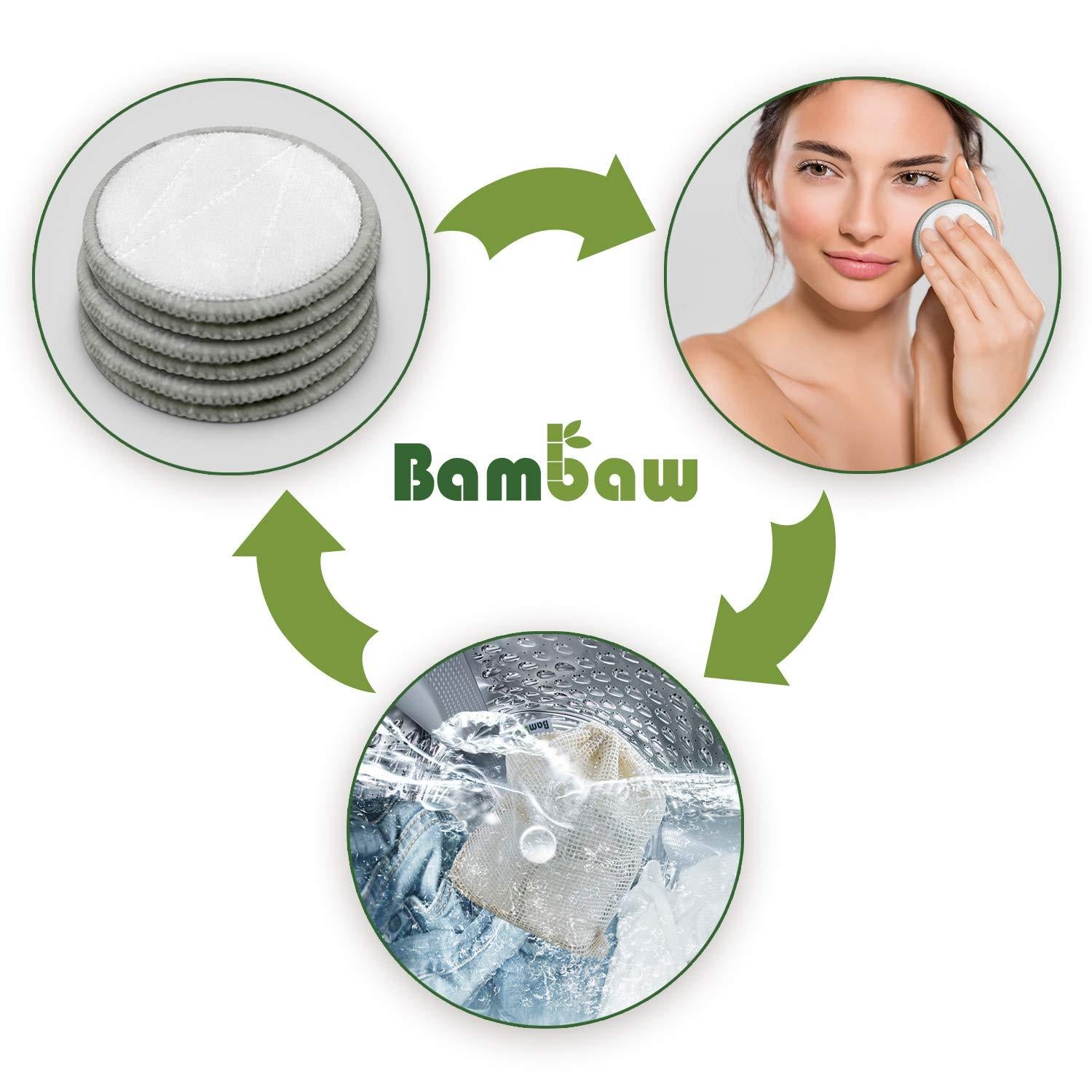 Discos desmaquillantes reutilizables Bambaw Cajita 10
