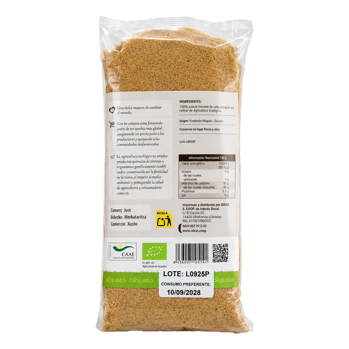 Panela BIO bruine rietsuiker Ideas 1 kg
