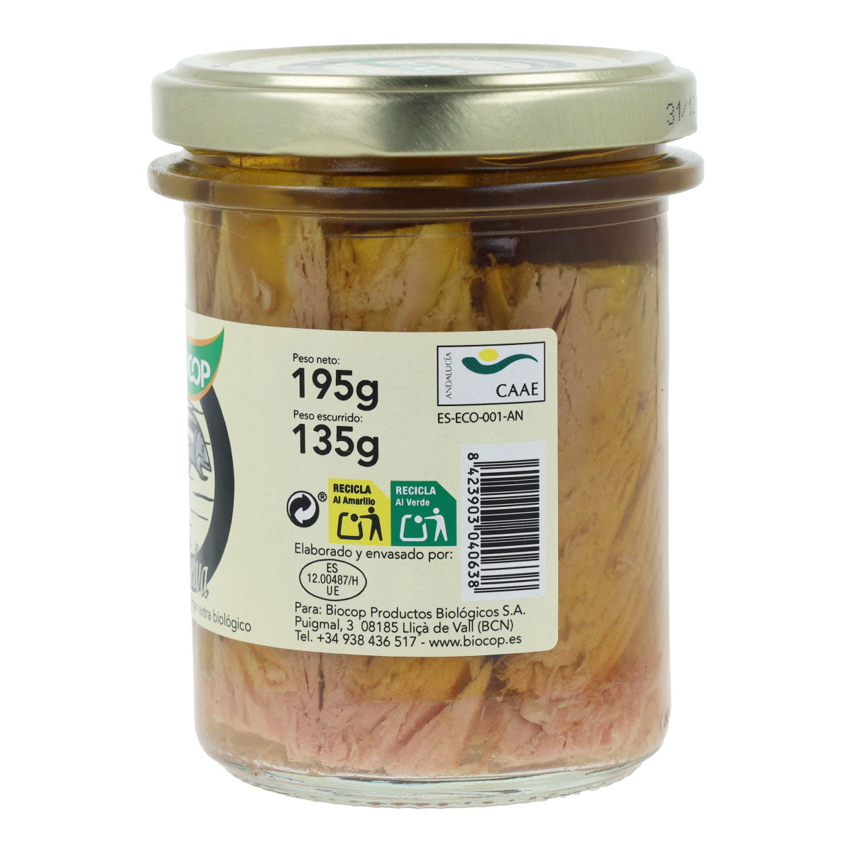 Ingeblikte melva-filets Bio Biocop 195 g