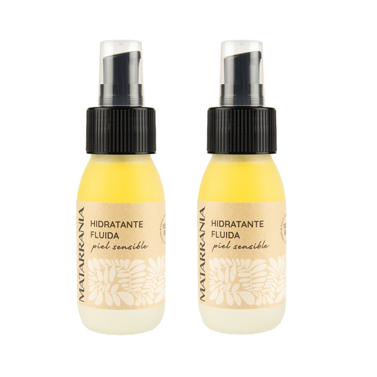 Pack 2x Fluido Hidratante para Piel Sensible 100% BIO Matarrania 60 ml
