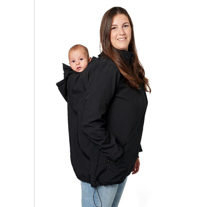 Abrigo de Porteo 4 en 1 Momawo Negro Kangura talla XL