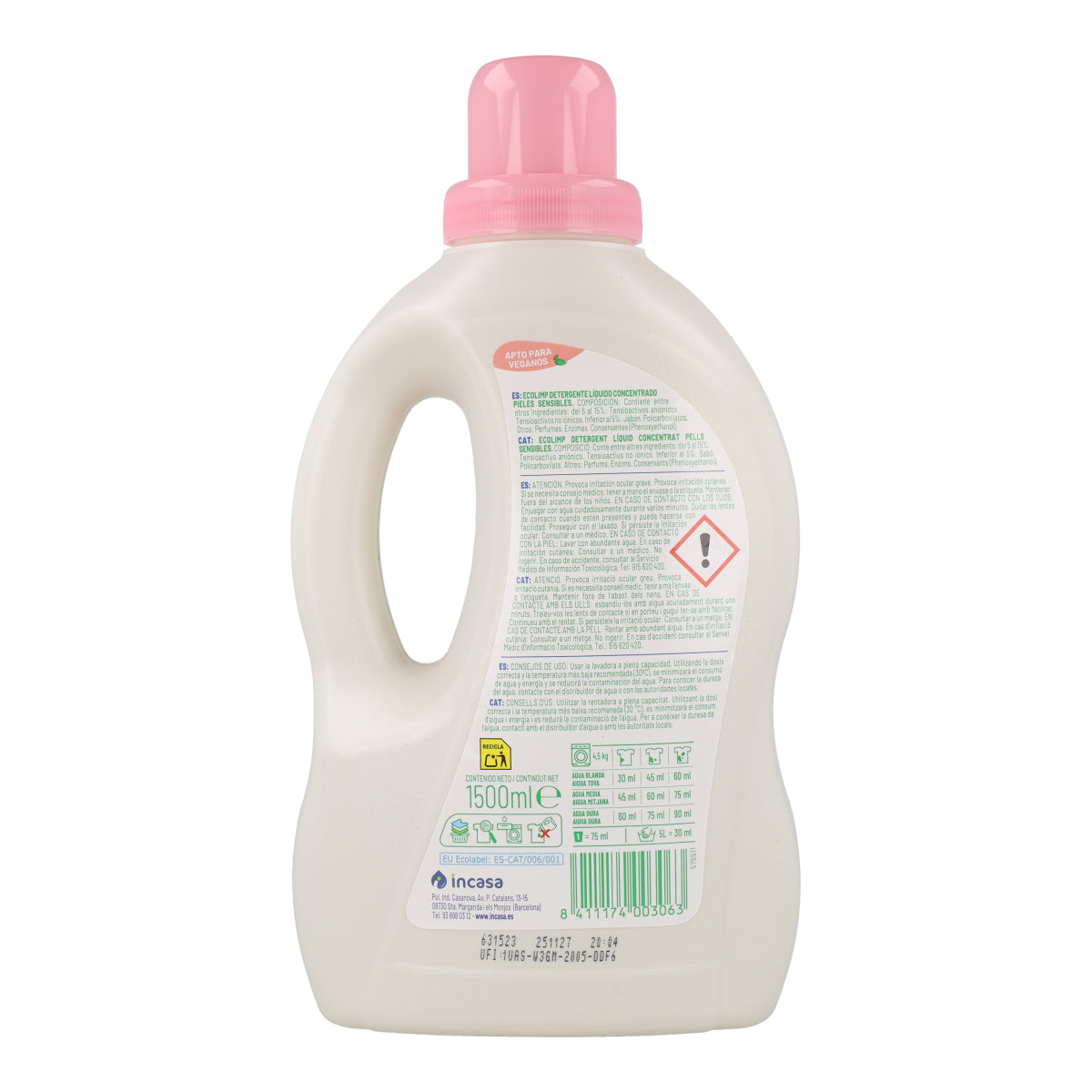 Vloeibaar wasmiddel voor de gevoelige huid Mimidu ECO 25 doses