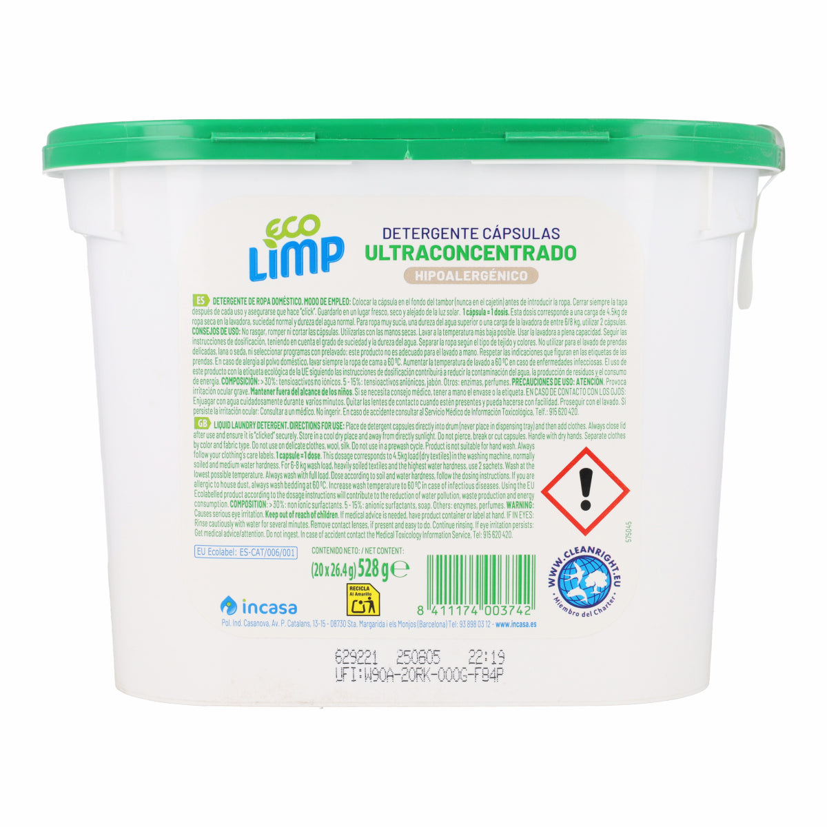 Ultraconcentraat wasmiddelcapsules Mimidu ECO 20 doses