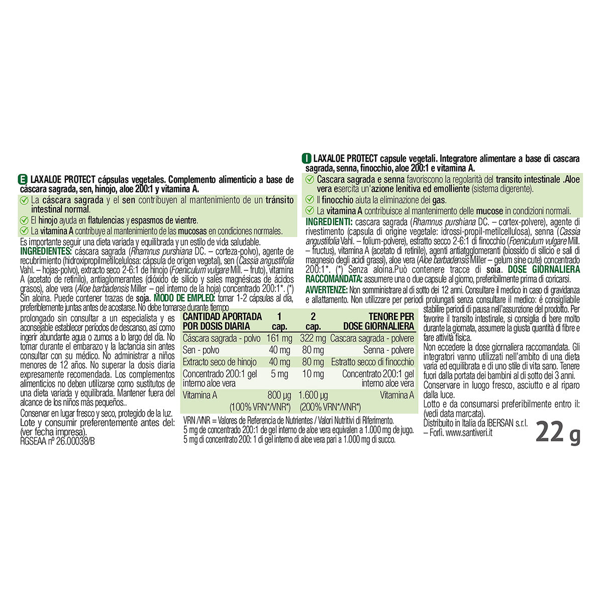 Laxaloe Protect capsules Santiveri 60 capsules