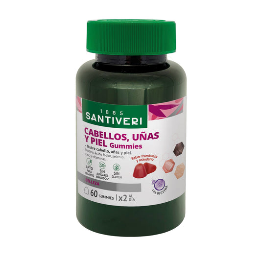 Kauwbare gummies voor haar, nagels en huid SantiverI 60 gummies 162 g