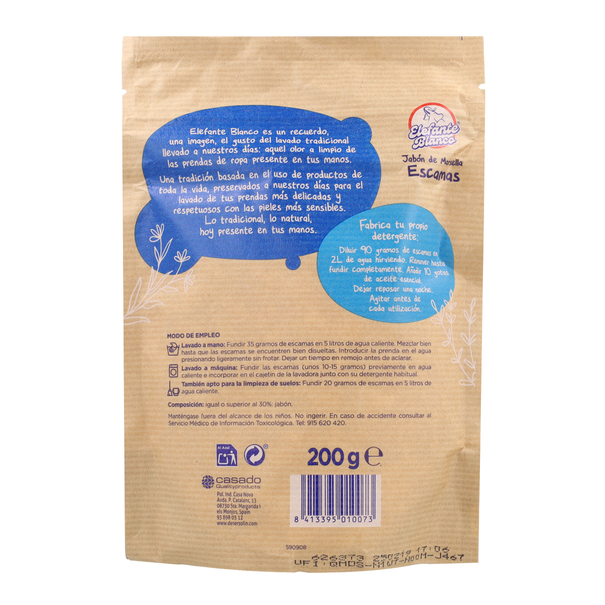 Witte olifantenschilfers Mimidu ECO 200 g