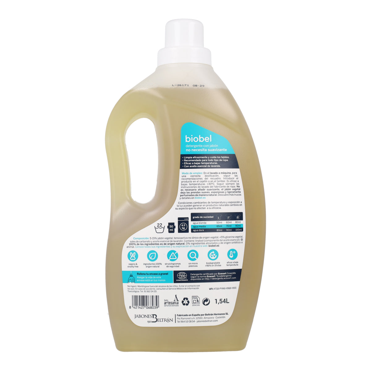 BioBel vloeibaar wasmiddel 1,5 L