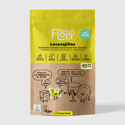 ECO afwasmiddelgel Flopp 40 capsules