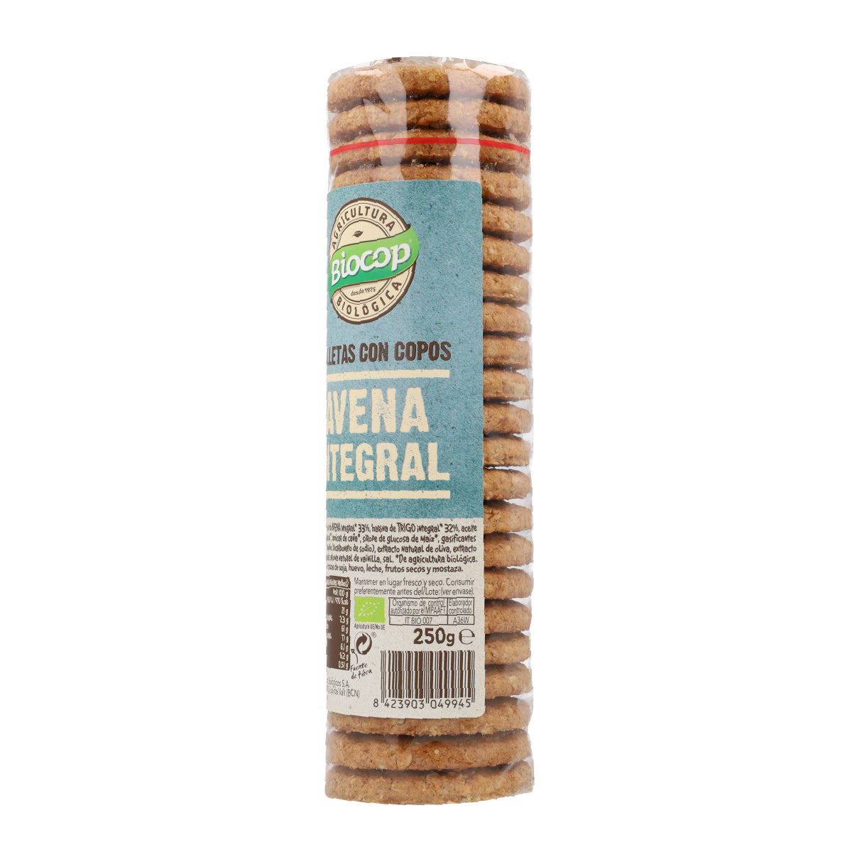 Biocop volkoren havermoutkoekjes, 250 g