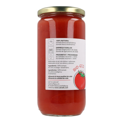 Hele gepelde tomaten ECO Cal Valls 660 g
