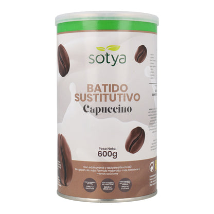 Verzadigende cappuccino-shake van Sotya, 700 g