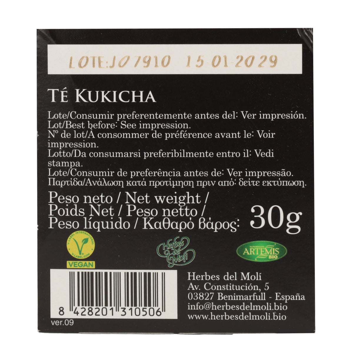 Kukicha Artemis Bio-thee 20 zakjes