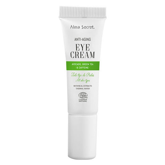 Anti-aging oogcontourcrème met avocado, groene thee en cafeïne Alma Secret 10 ml