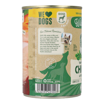 Blik BARF-kip voor honden Wild Balance 400 g