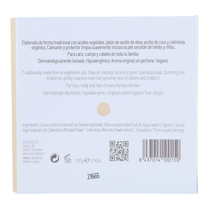Jabon sólido de Caléndula para Bebés y Mamás Carelia 100 g