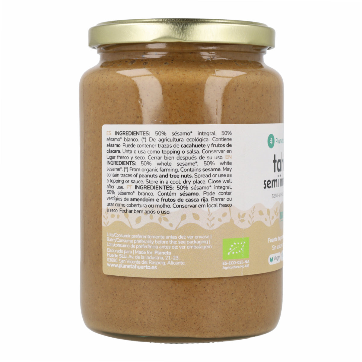 Halfvolle Tahini ECO Planeta Huerto