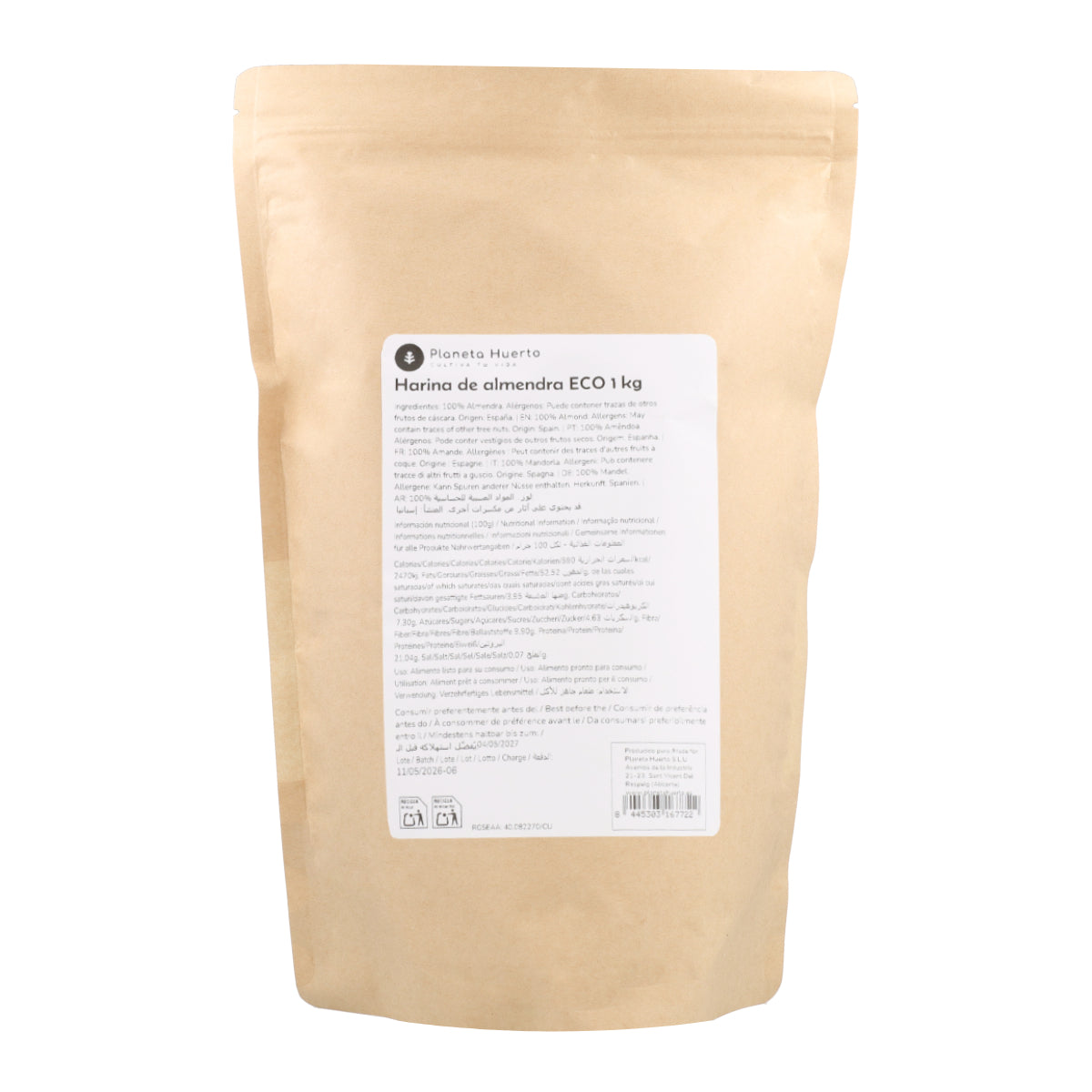 Amandelmeel ECO Planeta Huerto 1 kg
