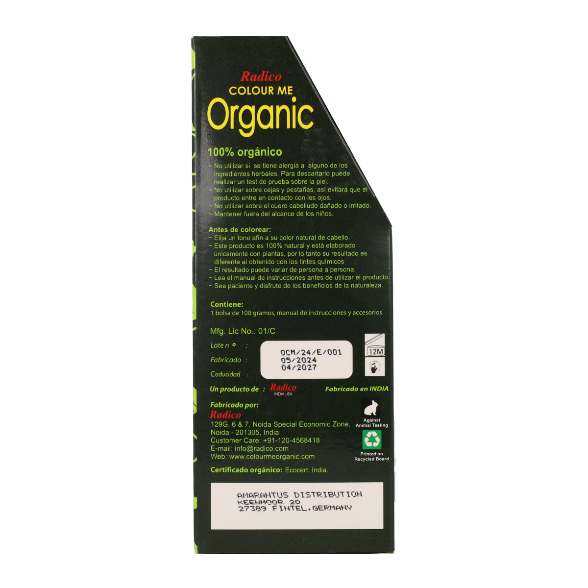 Plantaardige haarverf karamelblond Radico 100 g