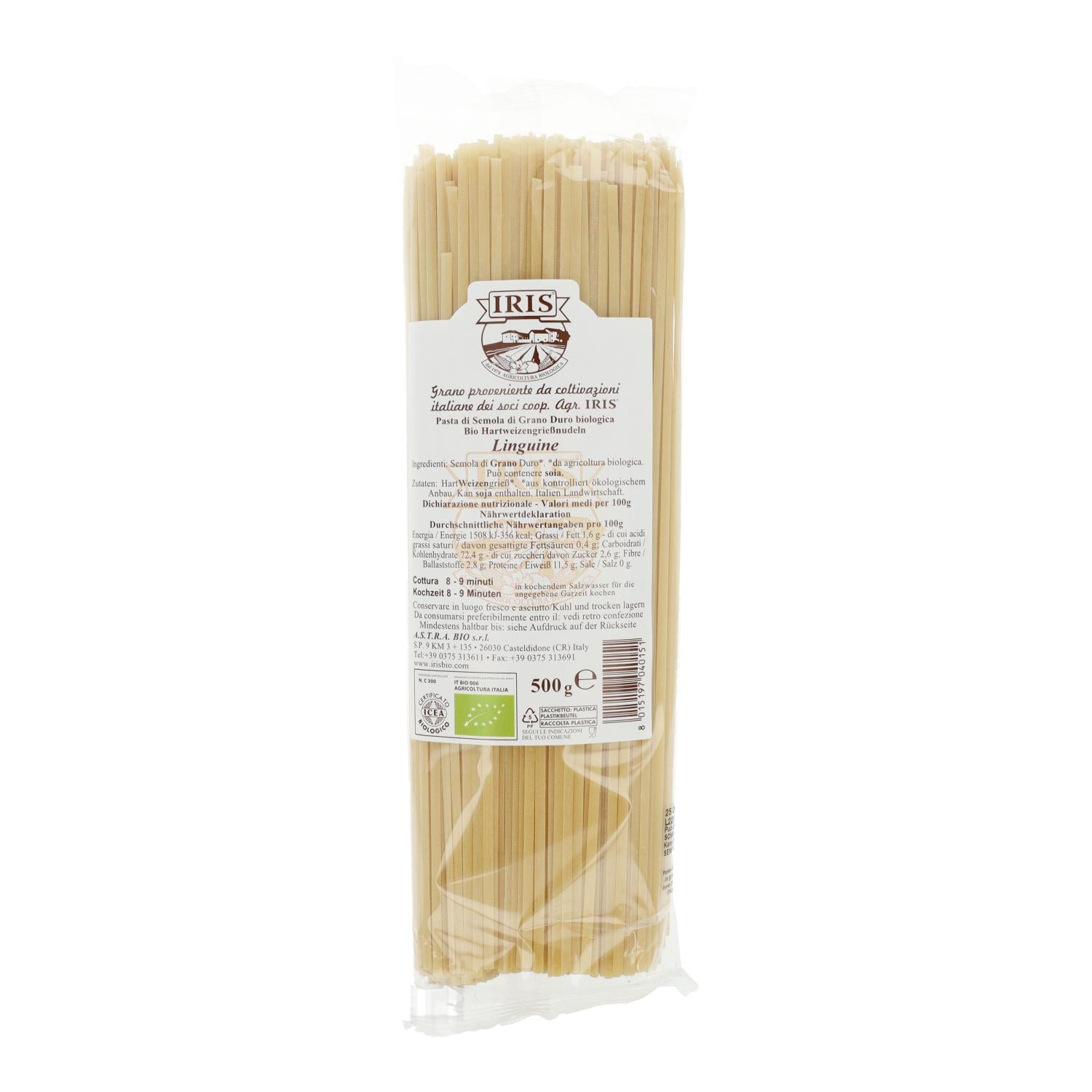 Linguine de Trigo BIO Iris 500g