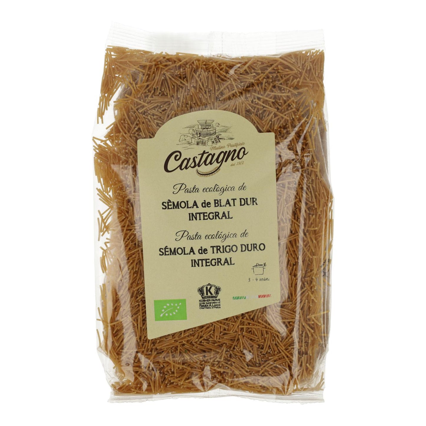 Fideos Trigo Integral ECO Castagno 500 g
